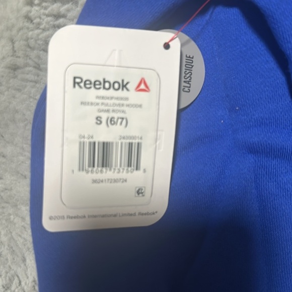 Reebok unisex Kid Pullover Hoodie Size Small 6/7 - Picture 8 of 12